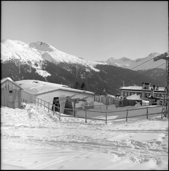 Cableway Schatzalp-Strelapass 1958