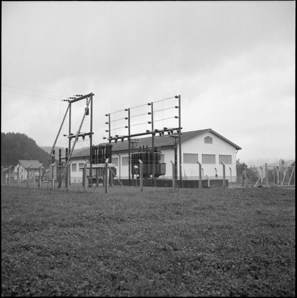 EKZ transformer station Saland 1951