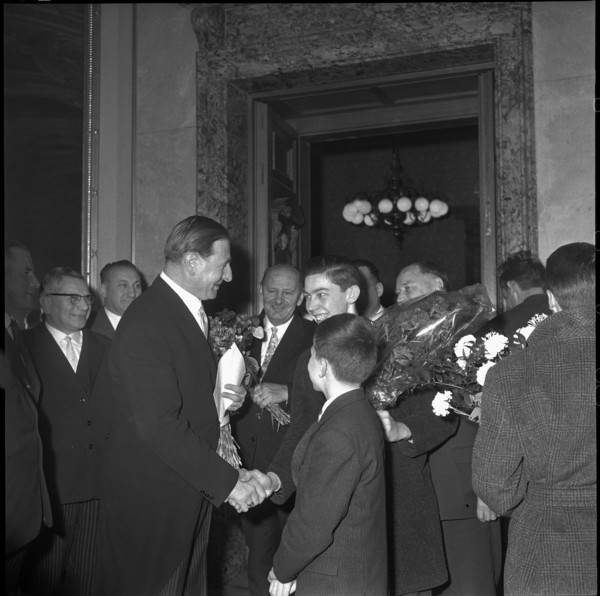 Ludwig von Moos, newly elected federal president; 1963