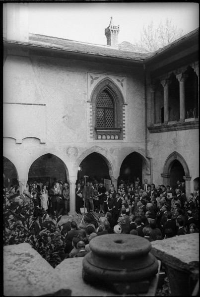 Hans Arp admitted as a freeman of Locarno in 1965