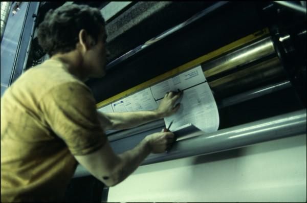 Ringier printers Zofingen 1981: web offset printing press