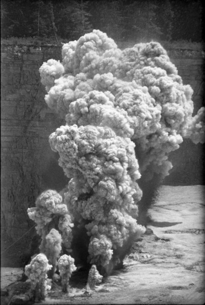 Explosion; testing of new explosives 1969