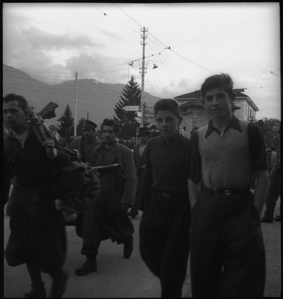 Italian partisans; escape from Italy; 1944