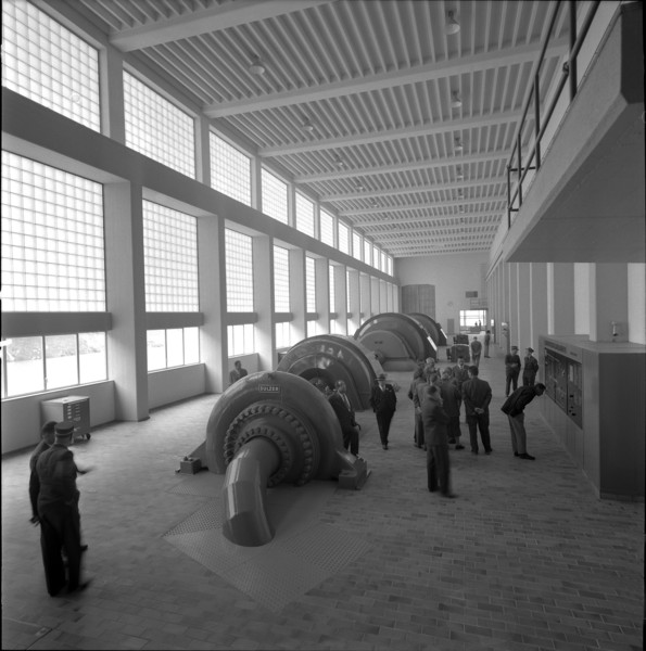 Albigna-Löbbia power station, turbine room 1960
