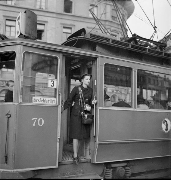 Women during World War 2; ticket collector; 1942