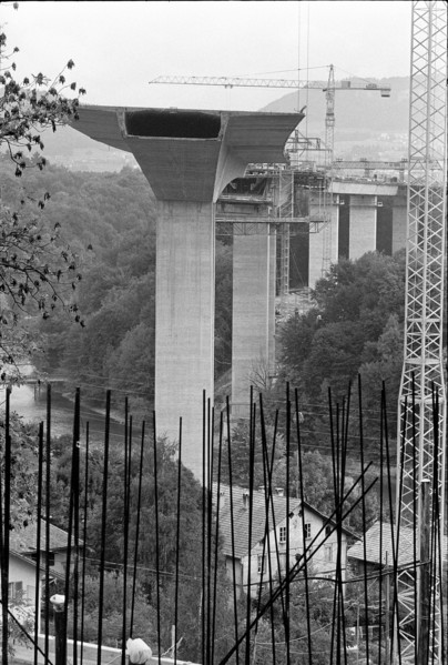 Felsenau bridge unfinished 1973