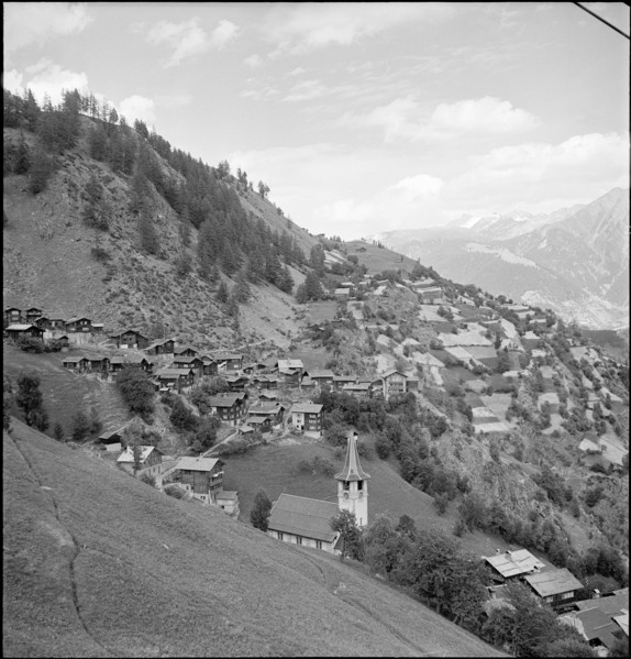 Mountain village around Bettmeralp 1952