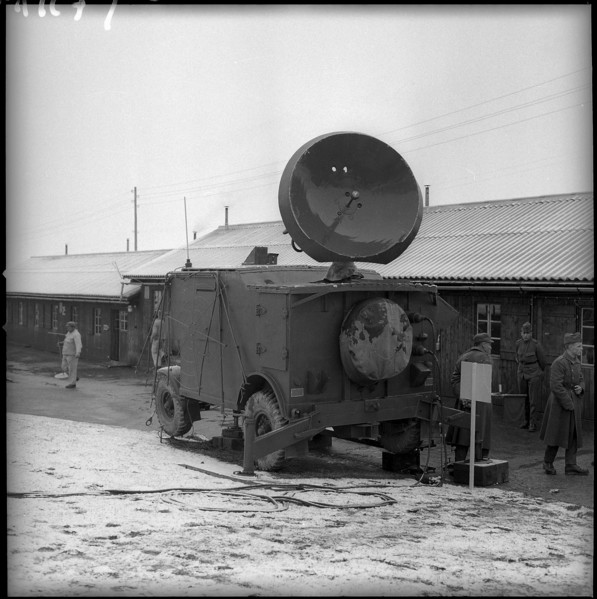 Mobile radar of anti aircraft defense, Zuoz 1957