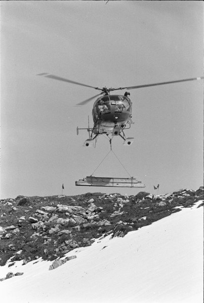 Exercise with Alouette III 1970