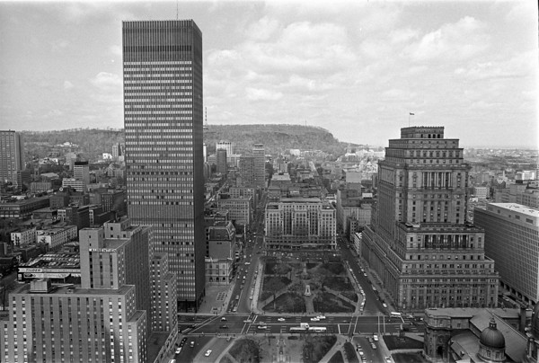 View over Montreal during the Expo 1967