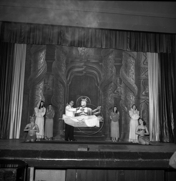 Magical show with Kalana and Gloria, 1951