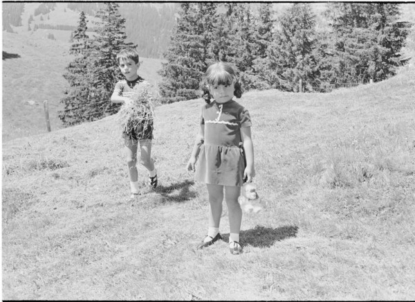 Reza Cyrus and Farahnaz Pahlavi on holidays in Gstaad, 1966