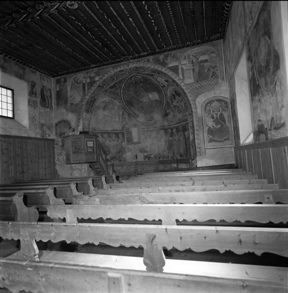 Santa Maria church Pontresina 1960