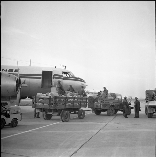 Luggage ship, Basel-Mulhouse Airport 1956