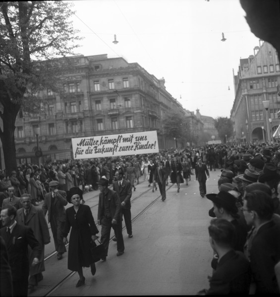 May Day rallies in Zurich 1944