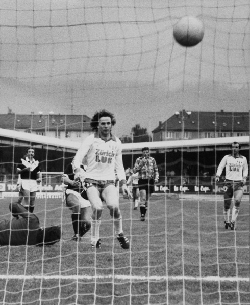 Swiss Championship NLA 1979/80: FCZ - Lugano; René Botteron scores