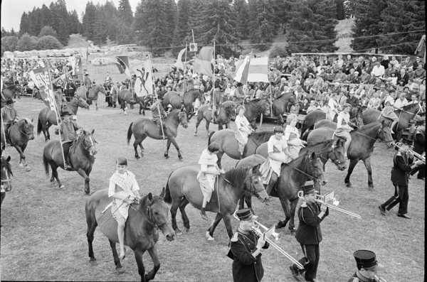 61st Marché-Concours Saignelégier, procession, 1964