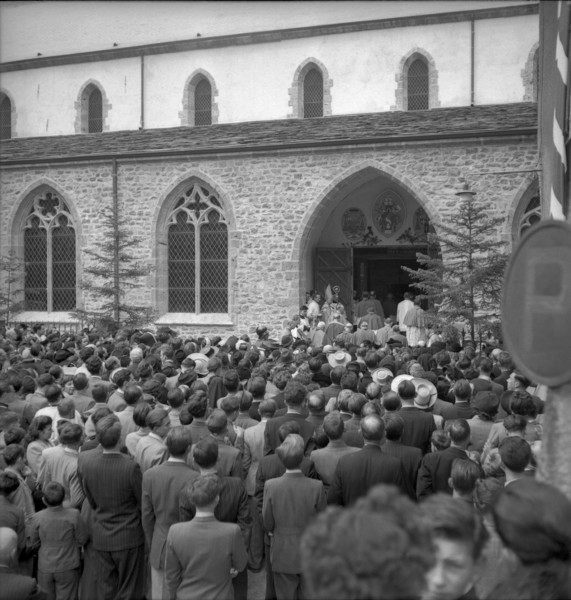 Official opening of monastery church St-Maurice 1949