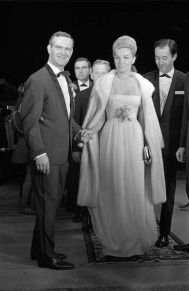 Hazy Osterwald, Maria Perschy and Vico Torriani at the opening of the Hazyland 1965