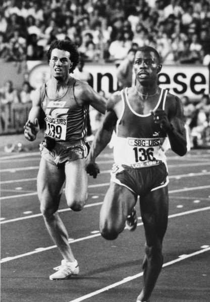 Letzigrund Meeting 1987, finals 400m: Arnold, McKay