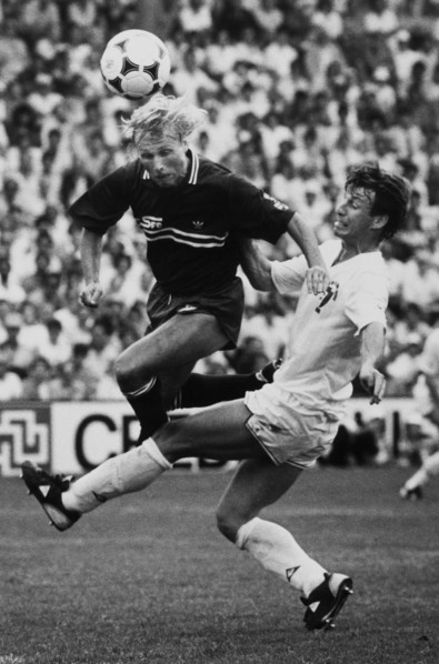 Cup final 1986: FC Sion -Servette Geneva; Kok, Balet