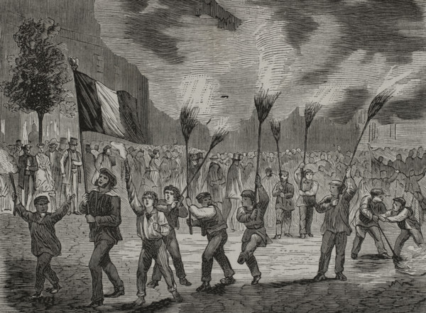 On 16 July 1870, the French parliament voted to declare war on Prussia. Pro-war demonstration in