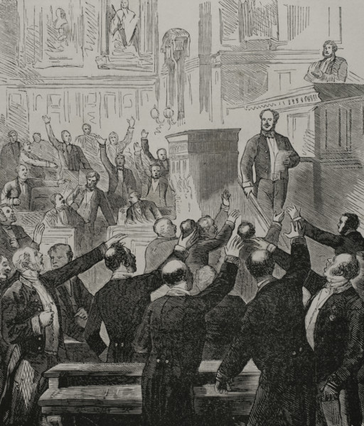 Franco-Prussian War (1870-1871). War declaration. Session of the French Senate of 15 July 1870.