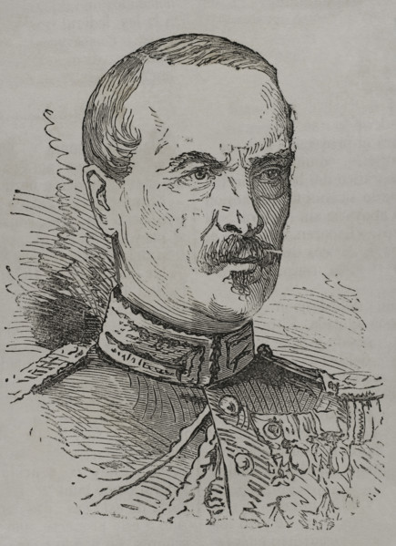 Charles Auguste Frossard (1807-1875). French general. Portrait. Engraving. ""Historia de la Guerra