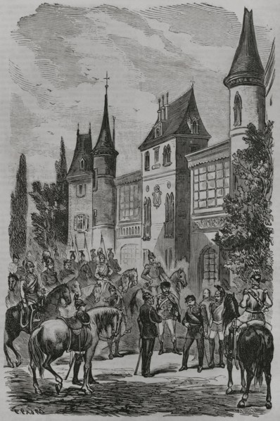 Franco-Prussian War. Napoleon III surrendering to King Wilhelm I of Prussia after being defeated. 2