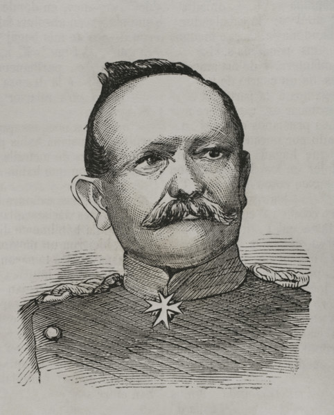 Eduard von Fransecky (Eduard Friedrich Karl von Fransecky) (1807-1890). Prussian general. Portrait.