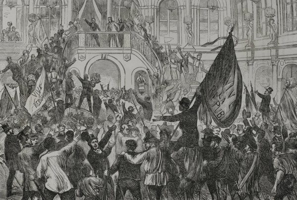 History of France. On Sunday 4 September 1870, Leon Gambetta (1838-1882), member of the government