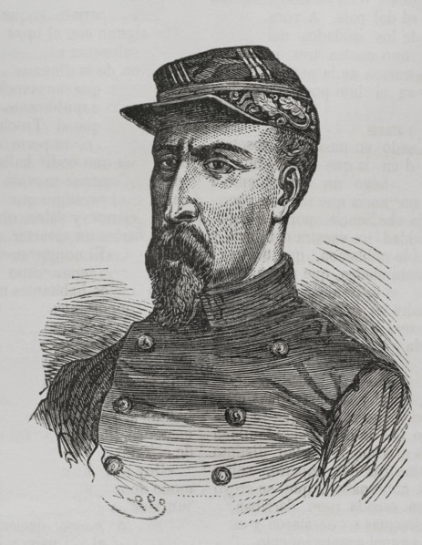 Auguste-Alexandre Ducrot (1817-1882). French general. Portrait. Engraving. ""Historia de la Guerra
