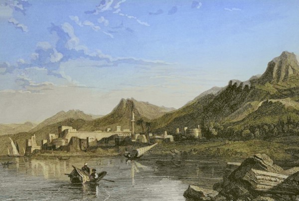Cyprus. Engraving by Ransonnette. Later colouration. ""La Tierra Santa y los lugares recorridos por