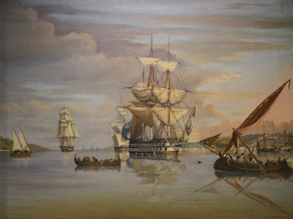 Portuguese Civil War (1828-1834). Naval Battle of Cape St. Vincent. Confrontation between the