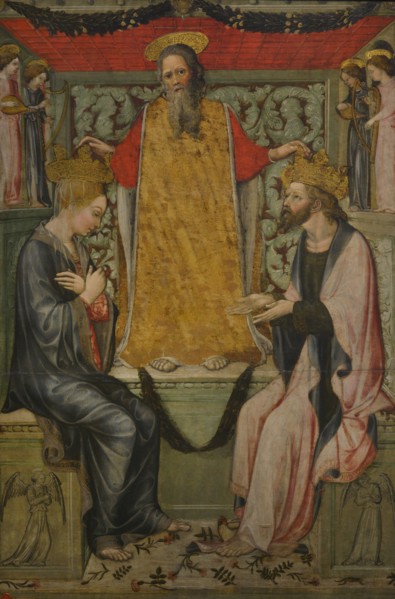Bonifacio Bembo. Italian painter active from 1444 to 1478. Coronation of Christ and the Virgin by