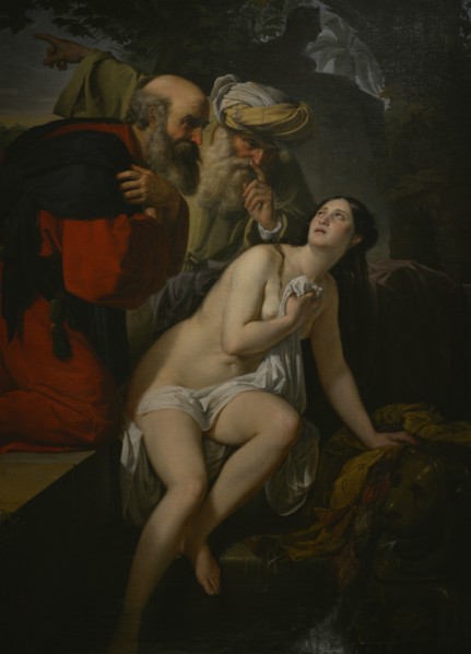 Giuseppe Sogni (1795-1874). Italian painter. Susanna at her Bath, 1833. Oil on canvas, 122 x 168 cm