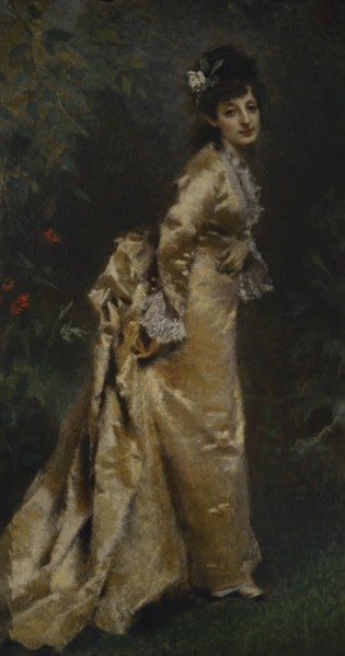 Tranquillo Cremona (1837-1878). Italian painter. Portrait of Maria Marozzi, 1873. Oil on canvas.
