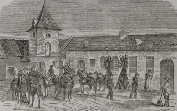 Franco-Prussian War (1870-1871). French Army. General Faidherbe's headquarters at Boisleux.