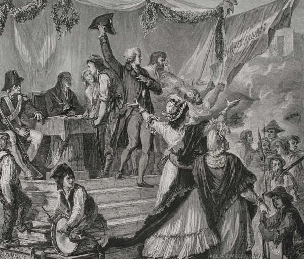 The National Assembly declared ""La Patrie en danger"" (The Homeland in danger) after the session
