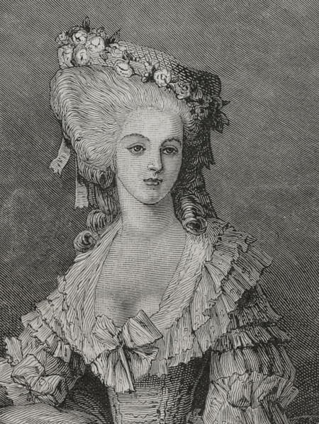 Marie Therese Louise of Savoy (1749-1792). Princess de Lamballe. French aristocrat. Personal friend
