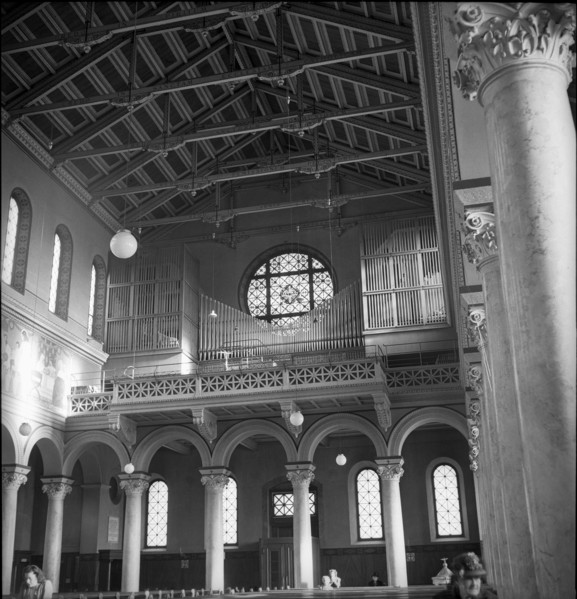 Church of Our Lady, Zurich, interior view 1948