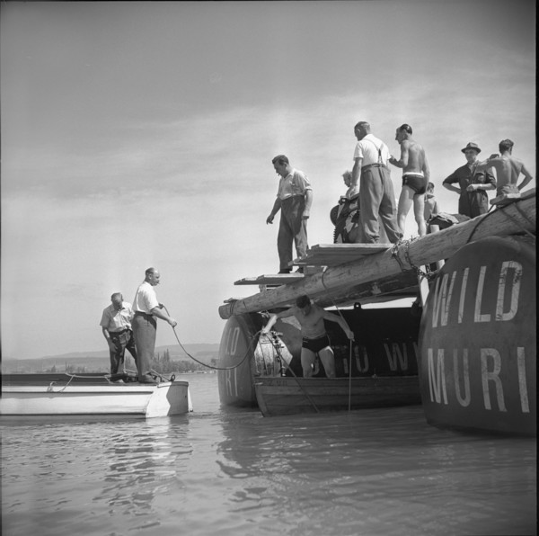 After WW2: Recovery of a US bomber, Zug 1952