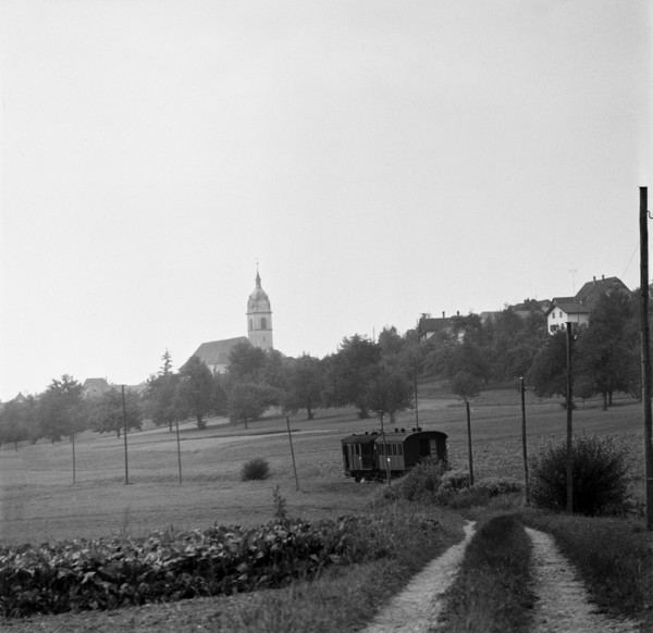 Steam train near Sursee 1959