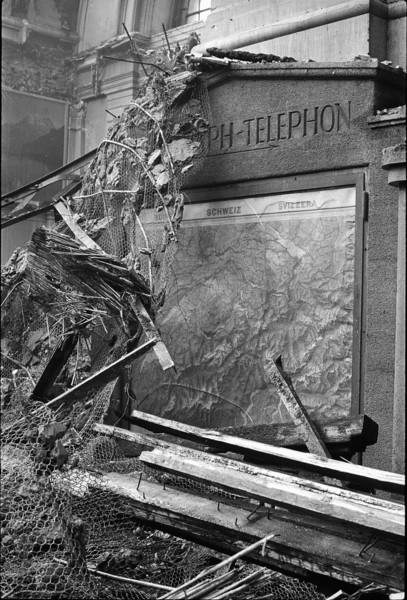 Fire at Lucerne Central Station in 1971