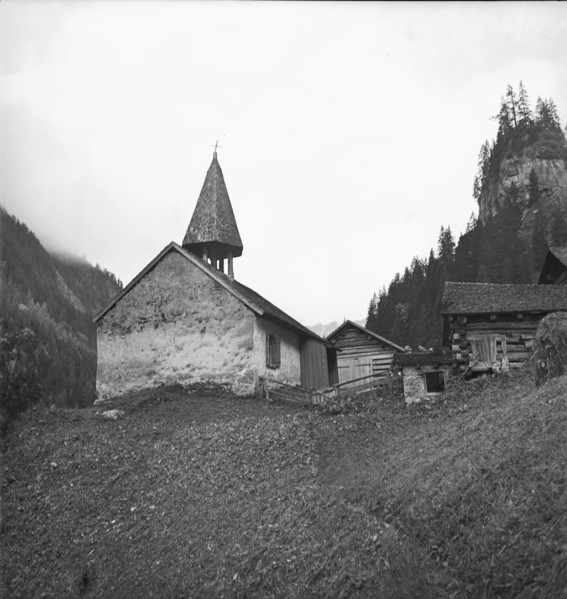 Calfeisental, Saint Martin, mountain church; 1940