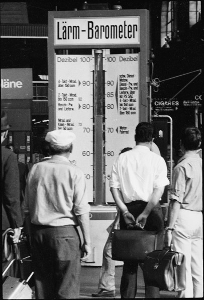 Noise pollution: WWF noise barometer in Zurich HB 1970