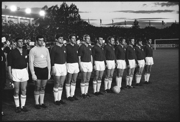 World Cup qualifying 1969: Switzerland  Romania; the Swiss team