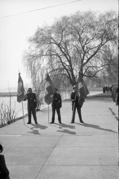 Flag handover to the Fusiliers, Zurich 1961