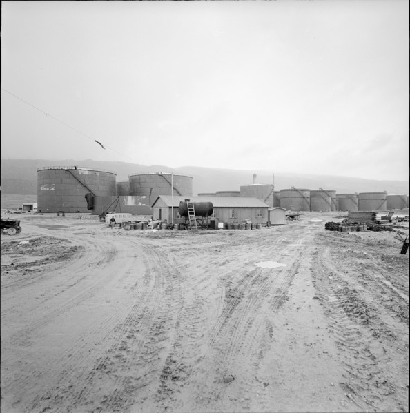 Cressier, refinery under construction, 1965