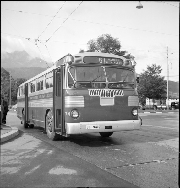 Bus in Lucerne, 1948